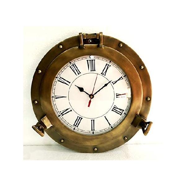 レア アンティーク 海兵隊 真鍮船舶 ポートホールタイプ