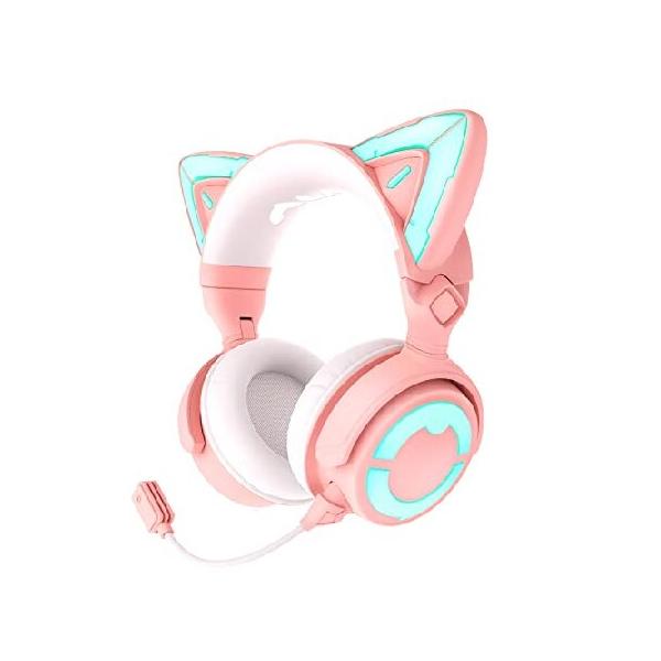 YOWU RGB 猫耳ヘッドホン 4 アップグレードされたワイヤレス YOWU RGB 猫耳ヘッドホン 4 アップグレードされたワイヤレス