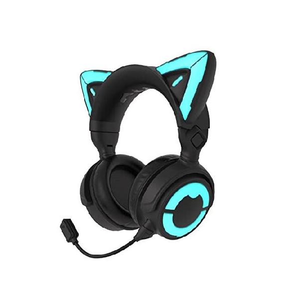 YOWU RGB 猫耳ヘッドホン 4 アップグレードされたワイヤレス YOWU RGB 猫耳ヘッドホン 4 アップグレードされたワイヤレス