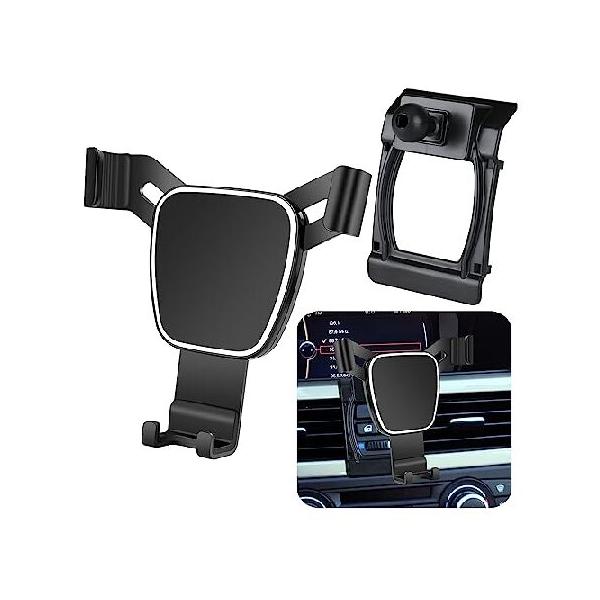 LUNQIN 車用携帯電話ホルダー 2005-2012 BMW 3シリーズ セダン E90 E92 E93 323 325i 325i 328i 330i 33