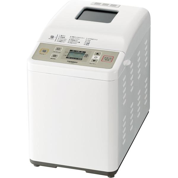 【仕様】■メーカー：ツインバード工業(TWINBIRD)■型番：PY-E631W ■サイズ:230×360×310mm■本体重量:6.2kg■素材・材質:本体:鋼板、フタ:PP、のぞき窓:ガラス、パンケース/こね羽根:AL(フッ素加工)■原...