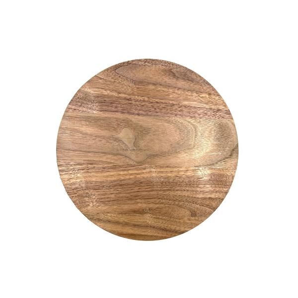 【寸法】厚み20mm、直径約300mm(300φ)【材質】ウォールナット【数量】１個【仕上】モルダーで仕上げを行っております。【注意】ウォールナット特有の杢,木目,白太,色味のばらつきはございます。世界三大名木の１つの「ブラックウォールナッ...