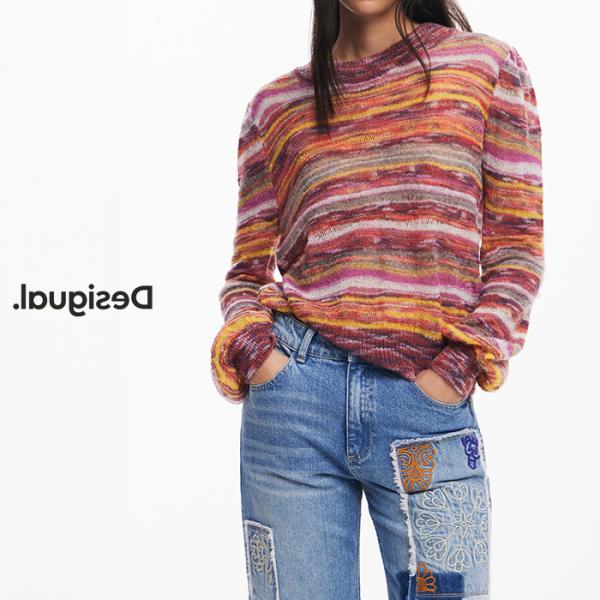 Desigual / ニット・セーター(薄手)/M/コットン/CRM koran_24wwjf16