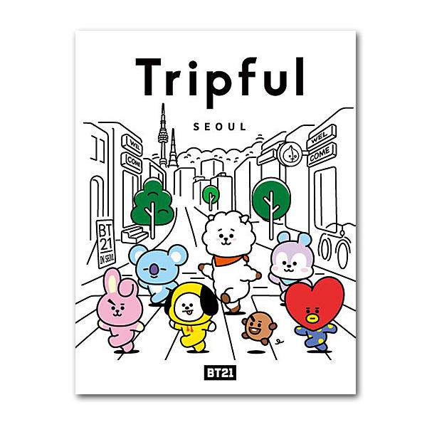 BT21　Tripful　ソウル　韓国 旅行 ガイドブック トリップフル 韓国語 ハングル 公式 か...