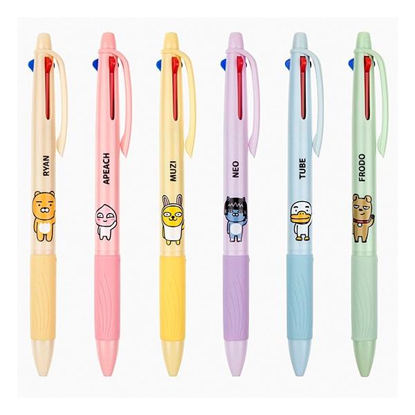 韓国文具】カカオフレンズ 3色 ボールペン[文房具][かわい][筆記用具