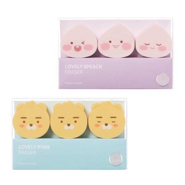 韓国文具 カカオフレンズ リトルフレンズ フェイス 消しゴム 3個セット 文房具 かわいい カカオトーク Kakao Friends Dejapan Bid And Buy Japan With 0 Commission