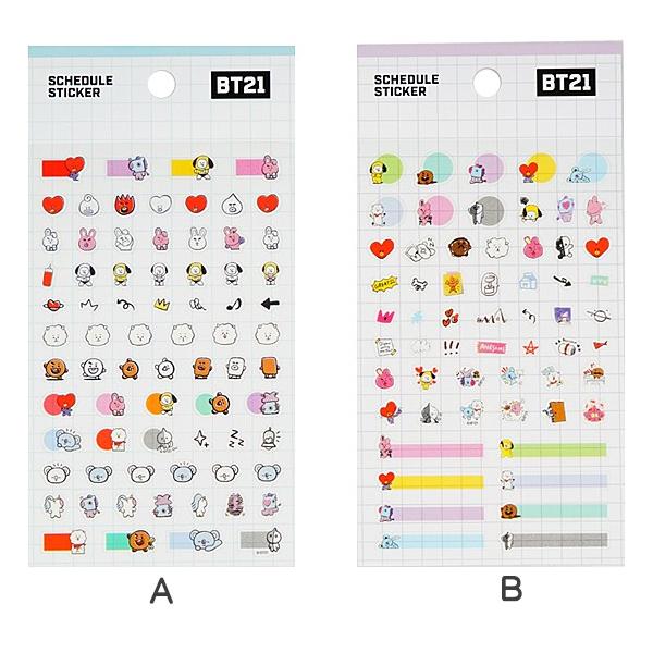 Bt21 スケジュール クリア ステッカー 韓国文具 文房具 シール ダイアリー 防弾少年団 かわいい 公式 Dejapan Bid And Buy Japan With 0 Commission