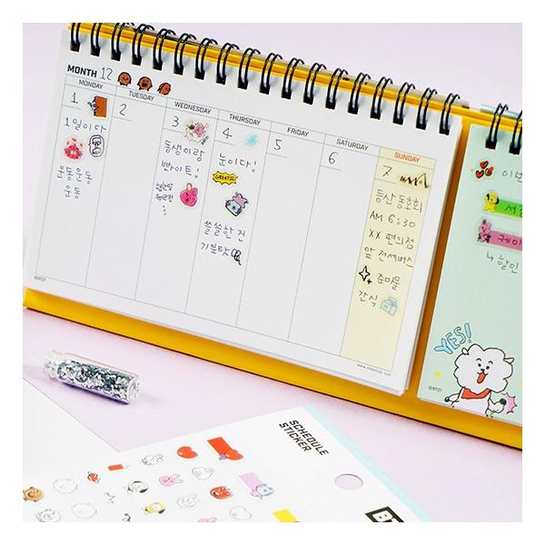Bt21 スケジュール クリア ステッカー 韓国文具 文房具 シール ダイアリー 防弾少年団 かわいい 公式 Dejapan Bid And Buy Japan With 0 Commission