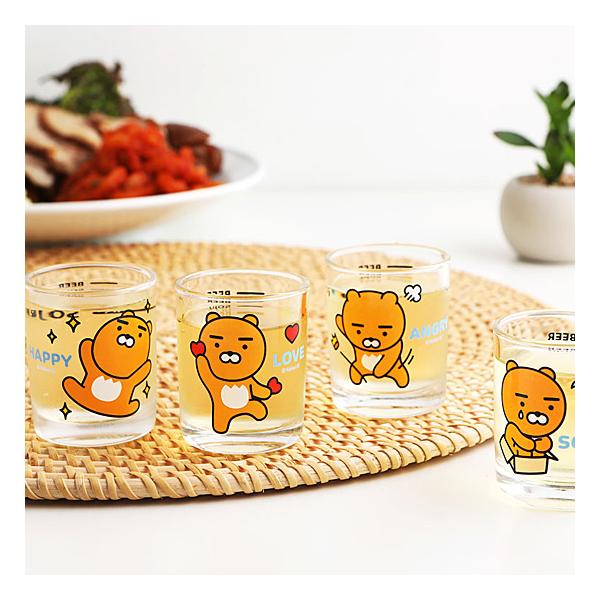 カカオフレンズ 蜜酒杯 4Pセット [韓国][食器][焼酎杯][グラス