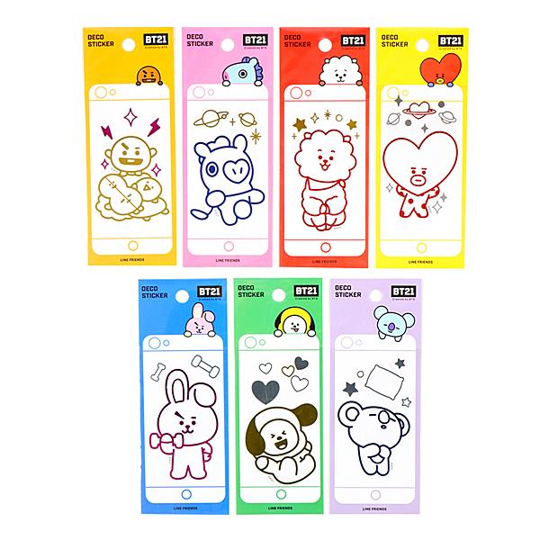 Bt21 モバイル デコ ステッカー 1弾 文房具 シール かわいい 防弾少年団 公式グッズ Q327 韓国情報広場ヤフー店 通販 Yahoo ショッピング