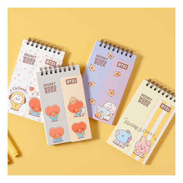 BT21　シークレット　単語帳 [韓国文具][文房具][かわいい][防弾少年団] [公式]