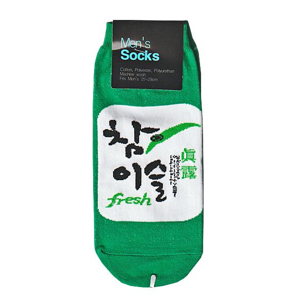 韓国　焼酎　チャミスル　靴下　Men's Freeサイズ　ハングル くつした 靴下 おもしろ