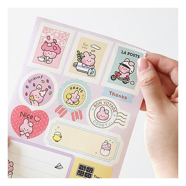 BT21 minini リムーバル ギフト ステッカー 3枚セット BTS 防弾
