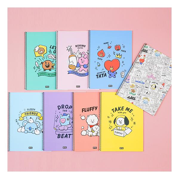 BT21 スプリング ライン ノート BTS 防弾少年団 公式 かわいい : 韓国