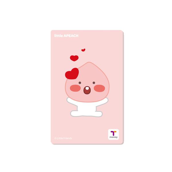 カカオレンズ　Tmoneyカード（リトル　アピーチ）[韓国交通カード ][Kakao Friends][ティーマネー][かわいい]