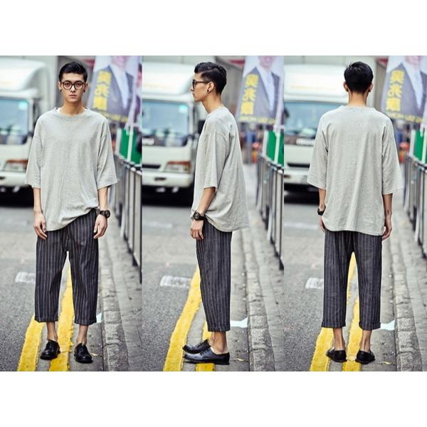 15 秋 メンズ シンプル ゆったり ゆるカジ 抜け感 着回し 無地 七分袖 Tシャツ ブラック L Buyee Buyee Japanese Proxy Service Buy From Japan Bot Online