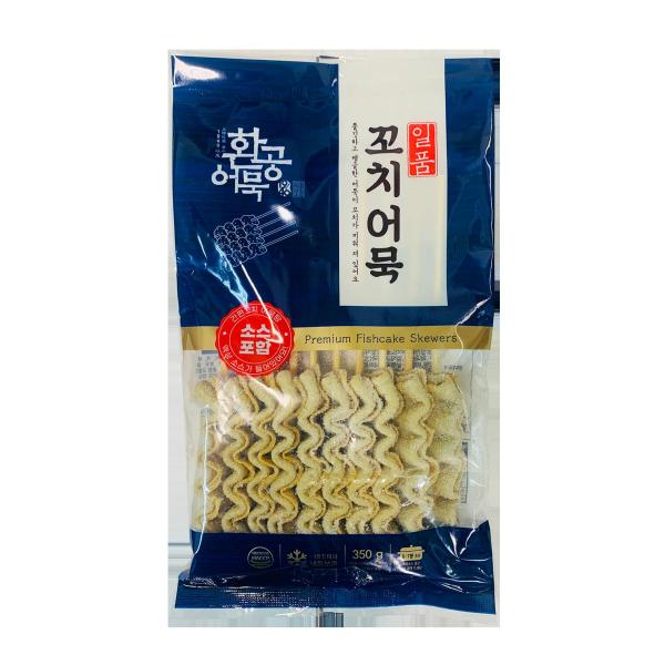 釜山ファンゴン【串】おでん (10本*25cm)ソース入  ◆内容量　： 10本　◆産地名 ：大韓民国◆原材料 ：　魚すり身（太刀魚、スケンウダラ、石鯛、イワシ、イシモチ）、小麦粉、食塩、大豆油/増粘剤（タピオカ澱粉）、甘味料（D-キシロー...