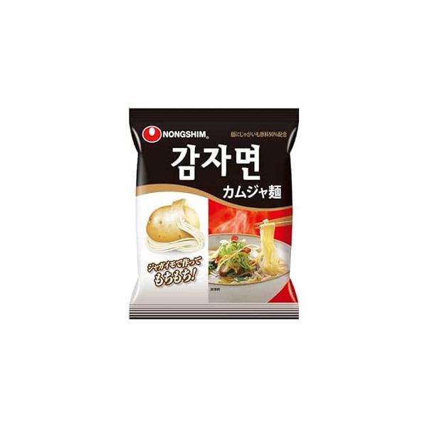 農心　カムジャ麺 117g　★韓国食品/韓国料理/韓国ラーメン/韓国袋麺/じゃがいも麺/ガムジャ麺/ジャガイモ麺　