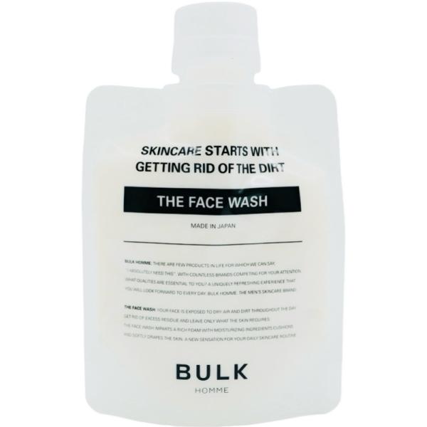 バルクオムの洗顔（ザ フェイスウォッシュ）泡立てネット付 BULK HOMME〜使い方〜10円玉大を泡立てネットまたは手のひらに取り、少しずつぬるま湯を加え、空気を含ませながら泡立てます。ぬるま湯で濡らした顔に泡をたっぷり乗せて、泡を転がす...