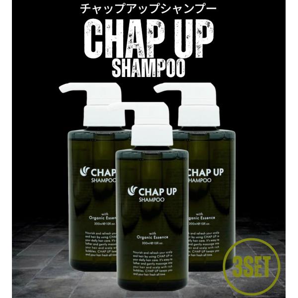 薬用 チャップアップ CHAPUP シャンプー まとめ売り チャップアップ（CHAP UP） シャンプー 育毛 医薬部外品 メンズ 3本