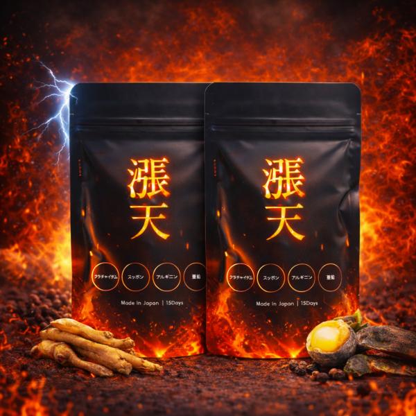 張天サプリ 漲天 2袋 クラチャイダム アルギニン スッポン 亜鉛 メンズ