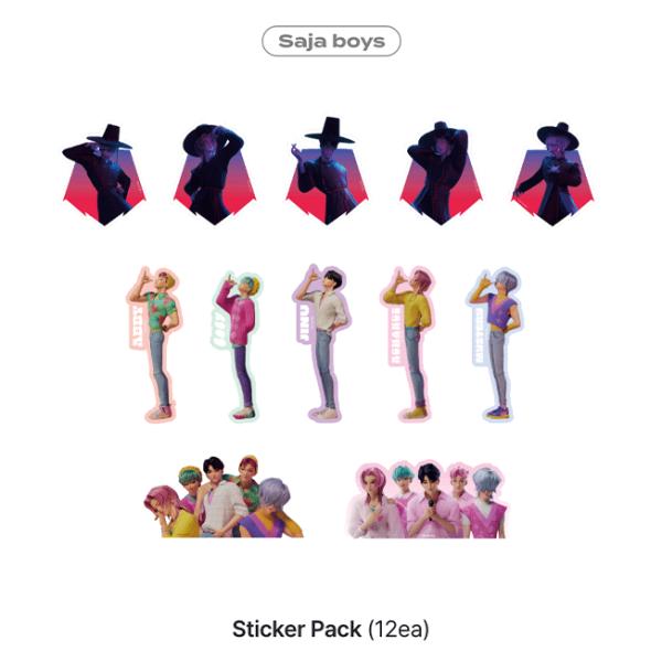 【NETFLIX公式デーモン・ハンターズ】ステッカー・パック【サジャ・ボーイズ】