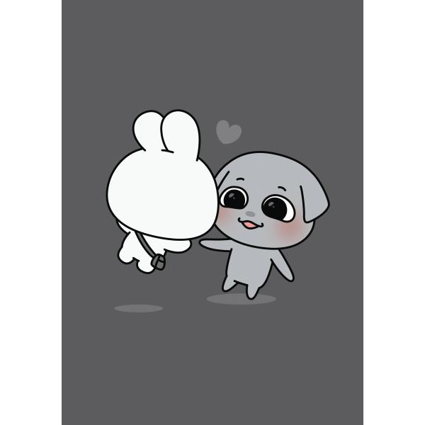 【カムンとアント】A4クリアファイル（カップル）