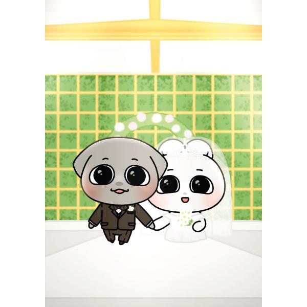 【カムンとアント】A4クリアファイル（ウェディング）