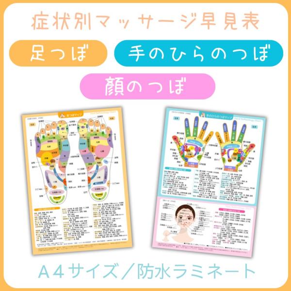 [Release date: June 30, 2024]【仕様】・A4サイズ  ・両面カラー  ・防水ラミネート加工  【内容】・足つぼ、手のひら、顔のツボを一枚にまとめた早見表  ・東洋医学に基づくツボマップ  ・頭痛、肩こり、腰痛、便...