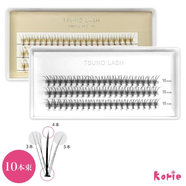 セルフマツエク ツノラッシュ10本束 中心太め セルフ マツエク