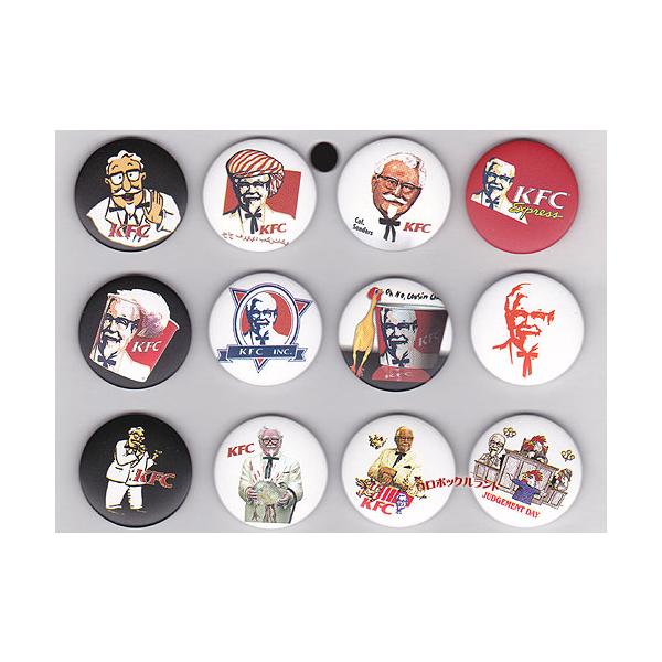 缶バッチ12個セット（No5・KFC） : コロボックルランド ヤフー店