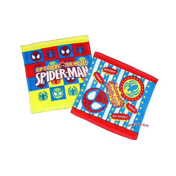 マーベルコミック、スパイダーマンのハンドタオル２枚セットです。ＤＣコミックのバットマンセットも販売しています。サイズ（約）：34cmｘ34cm／綿100％／2枚セットプリントタオルのため多少の色トビはご容赦ください。ご覧の環境で多少色が異な...