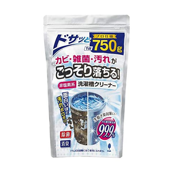 KIYOU JOCHUGIKU 紀陽除虫菊 洗濯槽クリーナー 非塩素系 / 750g 粉末タイプ 日本産 再付着防止 洗濯槽掃除1回分 過炭酸塩 除菌 消臭 雑菌 皮脂汚れ