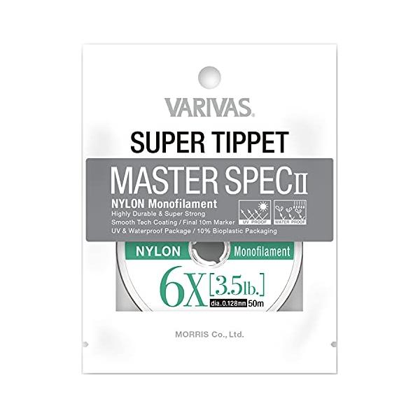 VARIVASバリバス スーパーティペット マスタースペックII ナイロン 6X 50m 3.5LB ナチュラル