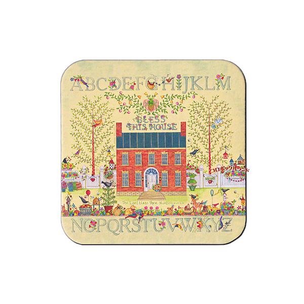 USA製のカントリーデザインのコースターです。明るいパステルカラーのようなデザインからシックな色合いまで20種類以上を販売しています。表面はラミネート加工がしてありますので水や熱にも強いです。サイズ（約）：9.5cm角ｘ厚0.3cm／アメリ...