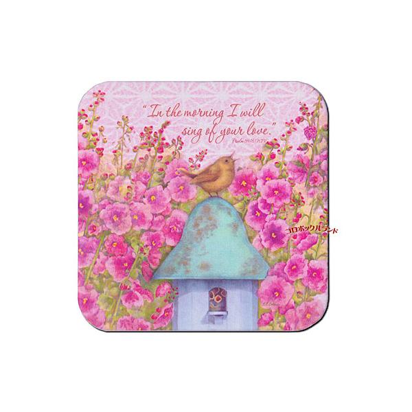 USA製のカントリーデザインのコースターです。明るいパステルカラーのようなデザインからシックな色合いまで20種類以上を販売しています。表面はラミネート加工がしてありますので水や熱にも強いです。サイズ（約）：9.5cm角ｘ厚0.3cm／アメリ...