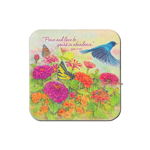 USA製のカントリーデザインのコースターです。明るいパステルカラーのようなデザインからシックな色合いまで20種類以上を販売しています。表面はラミネート加工がしてありますので水や熱にも強いです。サイズ（約）：9.5cm角ｘ厚0.3cm／アメリ...