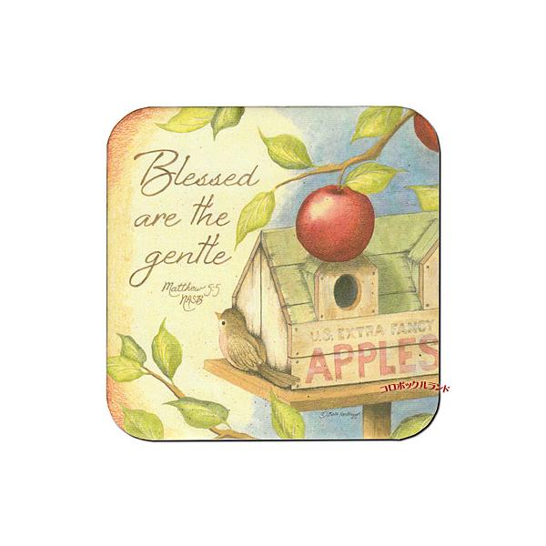 USA製のカントリーデザインのコースターです。明るいパステルカラーのようなデザインからシックな色合いまで50種類以上を販売しています。表面はラミネート加工がしてありますので水や熱にも強いです。サイズ（約）：9.5cm角ｘ厚0.3cm／アメリ...