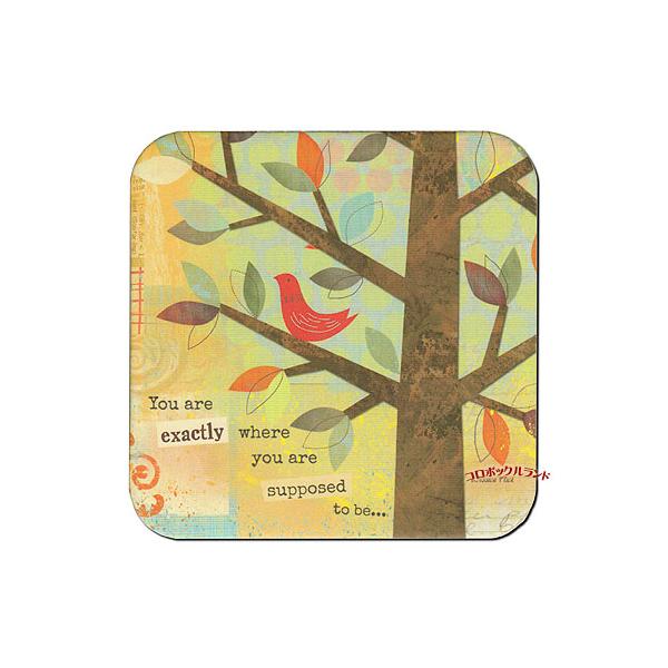 USA製のカントリーデザインのコースターです。明るいパステルカラーのようなデザインからシックな色合いまで50種類以上を販売しています。表面はラミネート加工がしてありますので水や熱にも強いです。サイズ（約）：9.5cm角ｘ厚0.3cm／アメリ...