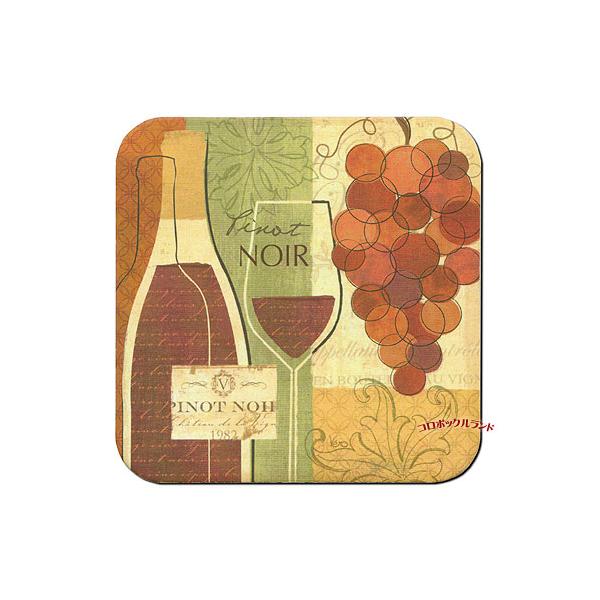 USA製のカントリーデザインのコースターです。明るいパステルカラーのようなデザインからシックな色合いまで50種類以上を販売しています。表面はラミネート加工がしてありますので水や熱にも強いです。サイズ（約）：9.5cm角ｘ厚0.3cm／アメリ...