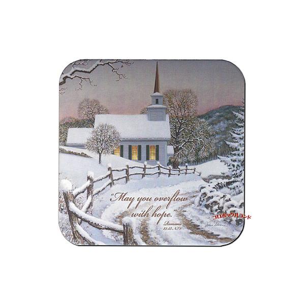 USA製のカントリーデザインのコースターです。明るいパステルカラーのようなデザインからシックな色合いまで50種類以上を販売しています。表面はラミネート加工がしてありますので水や熱にも強いです。サイズ（約）：9.5cm角ｘ厚0.3cm／アメリ...