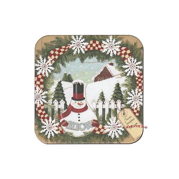 USA製のカントリーデザインのコースターです。明るいパステルカラーのようなデザインからシックな色合いまで50種類以上を販売しています。表面はラミネート加工がしてありますので水や熱にも強いです。サイズ（約）：9.5cm角ｘ厚0.3cm／アメリ...