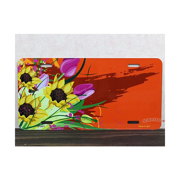 USA製のナンバープレートサイズのデザインプレートです。カラフルポップなデザインからアートなものまで200種類以上を販売しています。プレートにはフラットなものと凸凹したエンボス加工の２種類があります。余白のあるプレートは愛車のナンバーやお好...