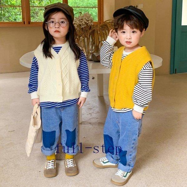 ニットベスト キッズ ベスト 女の子 男の子 ニットセーター 前開き 子供服 Vネック ノースリーブ トップス ミディアム ニットウエア 春秋 無地 通学 通園 コーデ Pac4 小坂商会 通販 Yahoo ショッピング