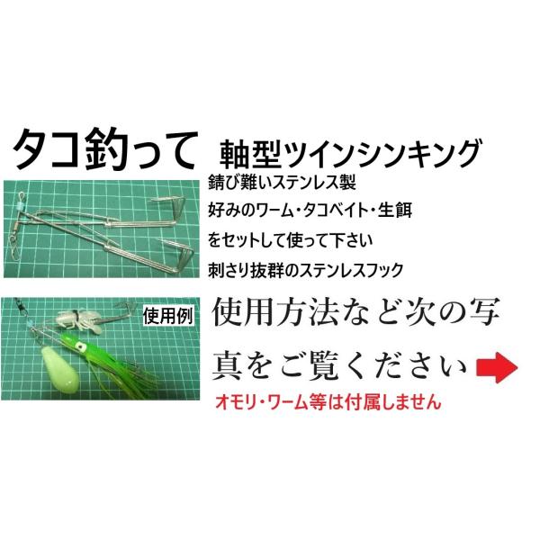 タコ釣って　軸型ツインシンキング