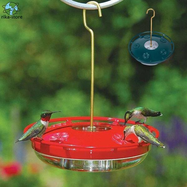 【商品名】鳥用 給水器 給餌器 鳥水やり バードフィーダー 鳥用 吊り下げ 野鳥小鳥 おしゃれ プラスチック 鳥の餌箱 グリッドチューブ付き 鳥 給餌器 スタンド 餌入れ 餌台 餌場 ペット食器 鳥用品商品仕様カラー グリーン レッド材質：...