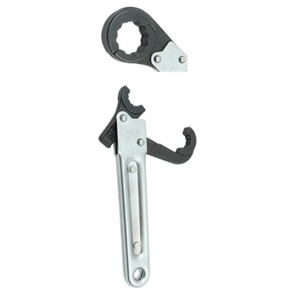 コシハラ ラピドレンチ 11mm 開口エンドラチェットレンチ クイック式ラチェットレンチ 便利外す時燃料ホース等  全長155mm 台湾製 KOSHIHARA K131