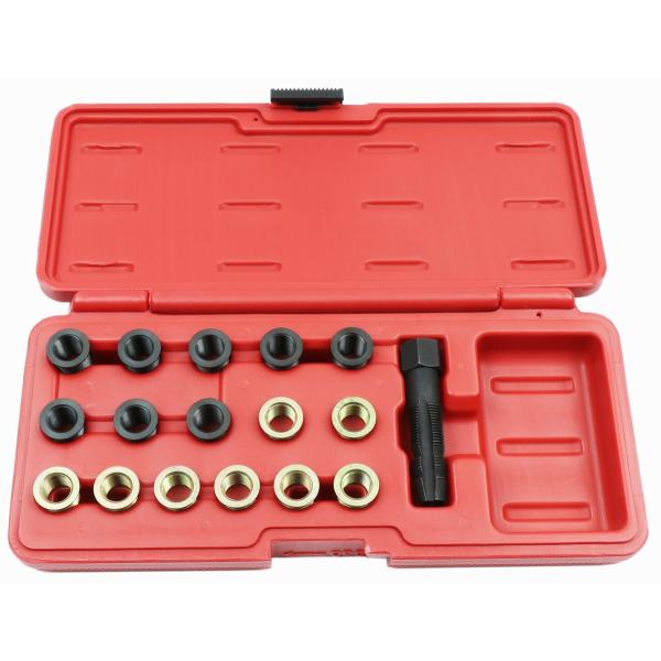 コシハラ スパークプラグ修復ツール M12x1.25 (長さ12.7mm)×8個 M12x1.25(長さ19mm)×8個 タップ M14Ｘ1.25mm 台湾製 KOSHIHARA N046