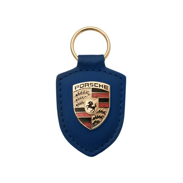 並行輸入品】ポルシェ クレスト キーホルダー ブルー Porsche Crest