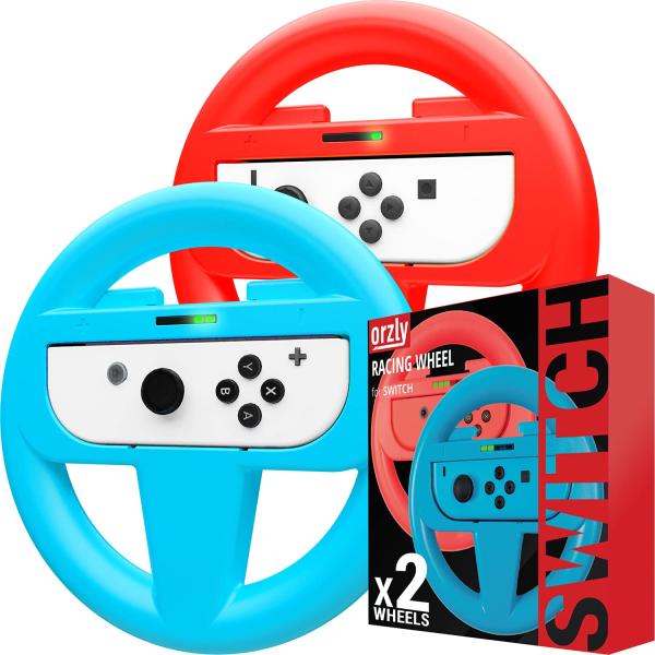 【並行輸入品】Orzly ステアリングホイールパック Nintendo Switch Joy Cons用 (選択してカートに追加してください.)